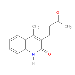 2(1H)-Quinolinone, 4-methyl-3-(3-oxobutyl)-