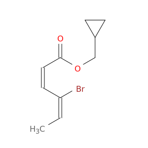 2,4-Hexadienoic acid, 4-bromo-, cyclopropylmethyl ester, (Z,E)-
