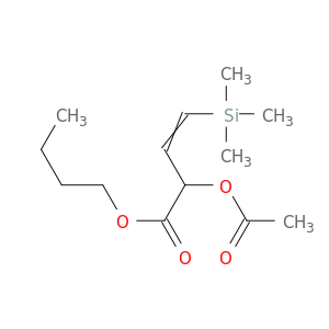 3-Butenoic acid, 2-(acetyloxy)-4-(trimethylsilyl)-, butyl ester