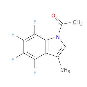 1H-Indole, 1-acetyl-4,5,6,7-tetrafluoro-3-methyl-
