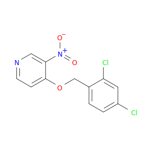 Pyridine, 4-[(2,4-dichlorophenyl)methoxy]-3-nitro-