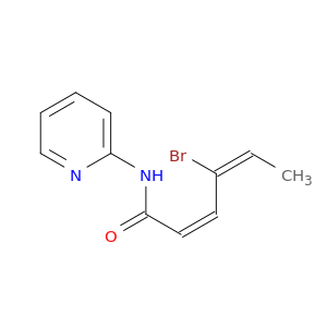 2,4-Hexadienamide, 4-bromo-N-2-pyridinyl-, (Z,E)-