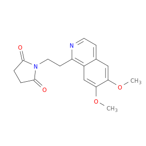 2,5-Pyrrolidinedione, 1-[2-(6,7-dimethoxy-1-isoquinolinyl)ethyl]-