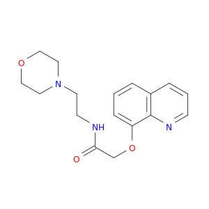 Acetamide, N-[2-(4-morpholinyl)ethyl]-2-(8-quinolinyloxy)-