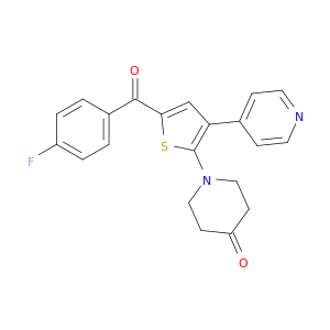 4-Piperidinone, 1-[5-(4-fluorobenzoyl)-3-(4-pyridinyl)-2-thienyl]-