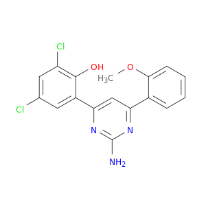 Phenol, 2-[2-amino-6-(2-methoxyphenyl)-4-pyrimidinyl]-4,6-dichloro-