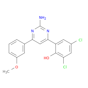 Phenol, 2-[2-amino-6-(3-methoxyphenyl)-4-pyrimidinyl]-4,6-dichloro-