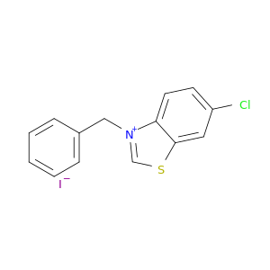 Benzothiazolium, 6-chloro-3-(phenylmethyl)-, iodide