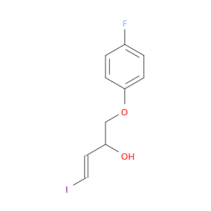 3-Buten-2-ol, 1-(4-fluorophenoxy)-4-iodo-, (E)-