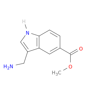 1H-Indole-5-carboxylicacid, 3-(aminomethyl)-, methyl ester