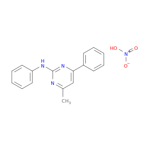 2-Pyrimidinamine, 4-methyl-N,6-diphenyl-, mononitrate