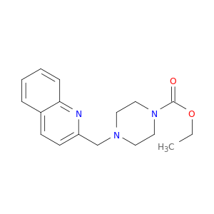 1-Piperazinecarboxylic acid, 4-(2-quinolinylmethyl)-, ethyl ester