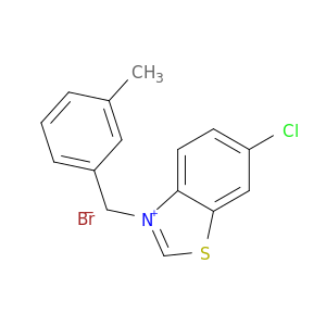 Benzothiazolium, 6-chloro-3-[(3-methylphenyl)methyl]-, bromide