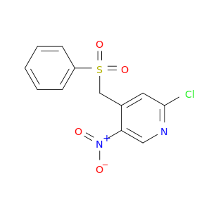 Pyridine, 2-chloro-5-nitro-4-[(phenylsulfonyl)methyl]-
