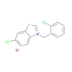 Benzothiazolium, 6-chloro-3-[(2-chlorophenyl)methyl]-, bromide