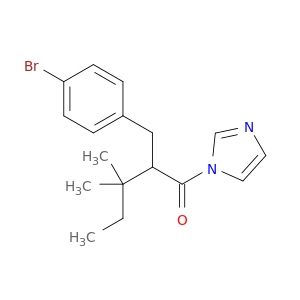 1H-Imidazole, 1-[2-[(4-bromophenyl)methyl]-3,3-dimethyl-1-oxopentyl]-