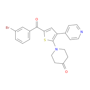 4-Piperidinone, 1-[5-(3-bromobenzoyl)-3-(4-pyridinyl)-2-thienyl]-
