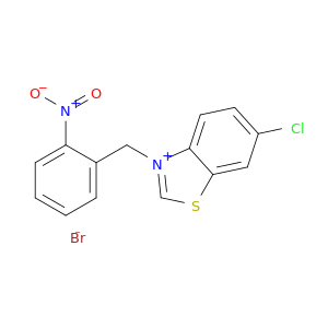 Benzothiazolium, 6-chloro-3-[(2-nitrophenyl)methyl]-, bromide
