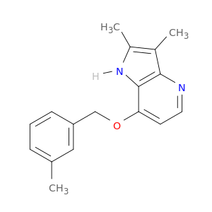 1H-Pyrrolo[3,2-b]pyridine, 2,3-dimethyl-7-[(3-methylphenyl)methoxy]-