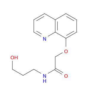 Acetamide, N-(3-hydroxypropyl)-2-(8-quinolinyloxy)-