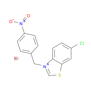Benzothiazolium, 6-chloro-3-[(4-nitrophenyl)methyl]-, bromide