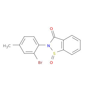 1,2-Benzisothiazol-3(2H)-one, 2-(2-bromo-4-methylphenyl)-, 1-oxide