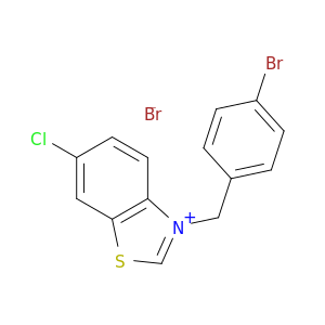 Benzothiazolium, 3-[(4-bromophenyl)methyl]-6-chloro-, bromide