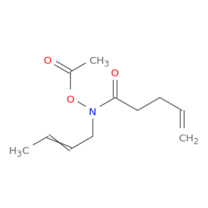 4-Pentenamide, N-(acetyloxy)-N-2-butenyl-