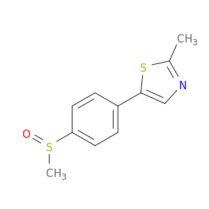 Thiazole, 2-methyl-5-[4-(methylsulfinyl)phenyl]-