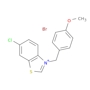 Benzothiazolium, 6-chloro-3-[(4-methoxyphenyl)methyl]-, bromide