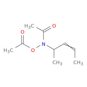 Acetamide, N-(acetyloxy)-N-(1-methyl-2-butenyl)-