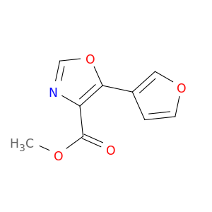 4-Oxazolecarboxylic acid, 5-(3-furanyl)-, methyl ester