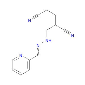 Pentanedinitrile, 2-[[(2-pyridinylmethylene)hydrazino]methyl]-