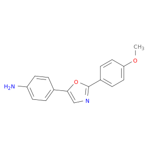 Benzenamine, 4-[2-(4-methoxyphenyl)-5-oxazolyl]-