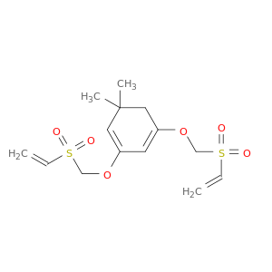 1,3-Cyclohexadiene, 1,3-bis[(ethenylsulfonyl)methoxy]-5,5-dimethyl-