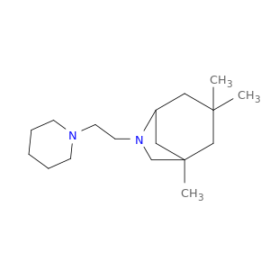6-Azabicyclo[3.2.1]octane, 1,3,3-trimethyl-6-[2-(1-piperidinyl)ethyl]-