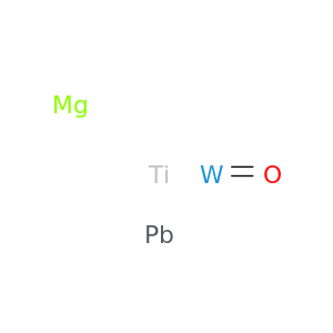 Lead magnesium titanium tungsten oxide