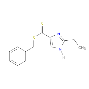 1H-Imidazole-4-carbodithioic acid, 2-ethyl-, phenylmethyl ester