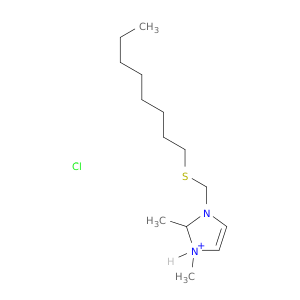 1H-Imidazolium, 1,2-dimethyl-3-[(octylthio)methyl]-, chloride