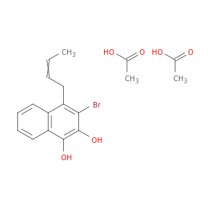 1,2-Naphthalenediol, 3-bromo-4-(2-butenyl)-, diacetate