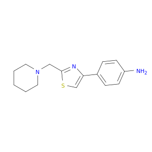 Benzenamine, 4-[2-(1-piperidinylmethyl)-4-thiazolyl]-