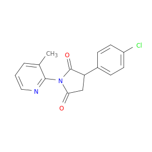 2,5-Pyrrolidinedione,3-(4-chlorophenyl)-1-(3-methyl-2-pyridinyl)-