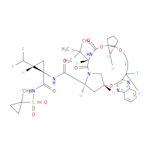 (1R,2R)-N-[[[(1R,2R)-2-[[4,4-二氟-4-(3-羟基-2-喹喔啉基)-2-丁烯-1-基]氧基]环戊基[氧]羰基]-3-甲基-L-戊基-(4R)-4-羟基-L-脯氨酰基-1-氨基-2-(二氟甲基)-N-[(1-甲基环丙基)磺酰基]-环丙烷甲酰胺环(1→2)-醚