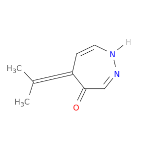 4H-1,2-Diazepin-4-one, 1,5-dihydro-5-(2-methyl-1-propenylidene)-