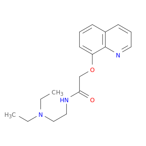 Acetamide, N-[2-(diethylamino)ethyl]-2-(8-quinolinyloxy)-