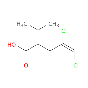 4-戊烯酸,4,5-二氯-2-(1-甲基乙基)-,(e)-