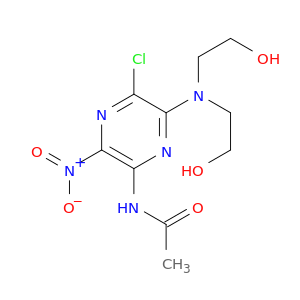 Acetamide, N-[6-[bis(2-hydroxyethyl)amino]-5-chloro-3-nitropyrazinyl]-