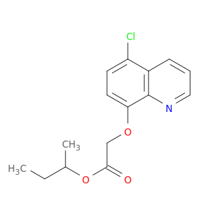 Acetic acid, [(5-chloro-8-quinolinyl)oxy]-, 1-methylpropyl ester