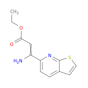2-Propenoic acid, 3-amino-3-thieno[2,3-b]pyridin-6-yl-, ethyl ester