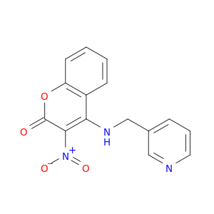 2H-1-Benzopyran-2-one, 3-nitro-4-[(3-pyridinylmethyl)amino]-